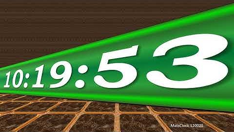Free Digital Clock for PowerPoint - MatsClock 120025