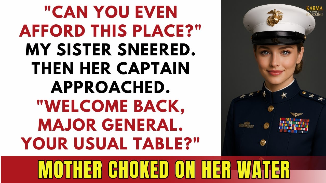 At Dinner They Called Me a Loser— Then My Sister’s Captain Said 