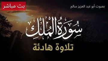 سورة الملك - تبارك - كامله تلاوه تريح القلب ❤ والعقل - سبحان من رزقه هذا الصوت Surat Al-Mulk