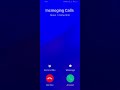 İPhone Xiaomi Background Blue vs Pink İncmoging Call