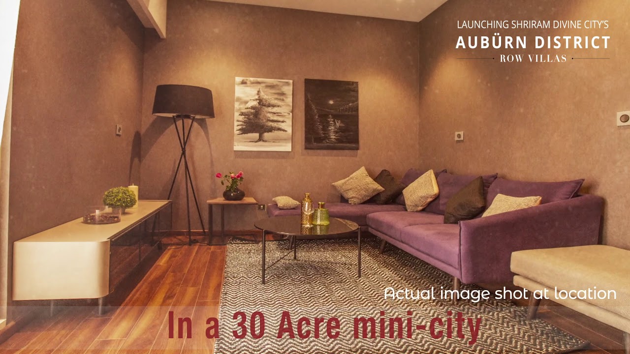 Row Villas at Shriram Divine City's Auburn District!