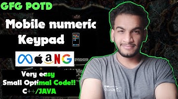 Mobile numeric keypad | gfg potd | 27-06-25 | GFG Problem of the day