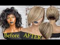 How to Lighten Dark Hair to Blonde on Machine made wig