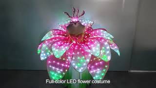 Pink Petal Skirt cosplay Flower Fairy LED Luminous skirt