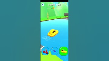 Shape-Shifting 🚲🚁🛶🚗 Game | Level-168 | Gameplay Walk-through #gaming #shapeshifting #shorts #games