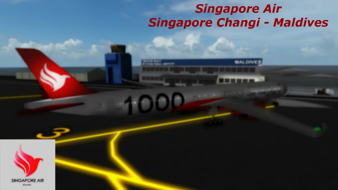 Roblox Singapore Air Economy Singapore Changi Maldives A350 1000 Omyplane - roblox singapore airlines