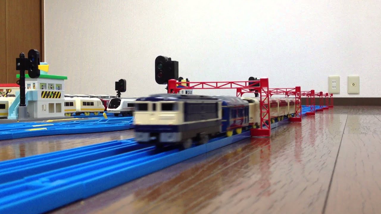 プラレール】EF65+カニ24+285系サンライズエクスプレス【試運転