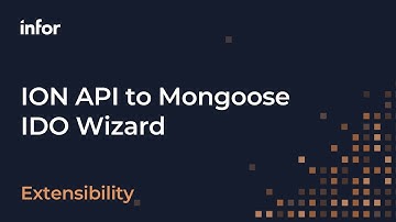 ION API to Mongoose IDO Wizard