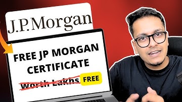 Don’t Miss This JP Morgan Internship 😰 | Free Certificate Worth Lakhs + Real Job Experience 2025