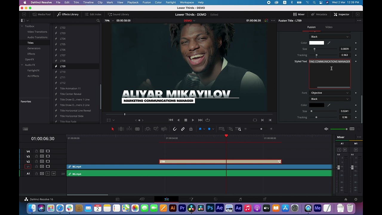Lower Thirds for DaVinci Resolve | Fast Project Overview