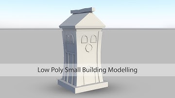 Maya Modelling - A Small Low Poly Building Tutorial in Autodesk Maya 2017