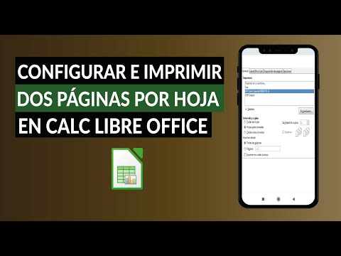 Cómo Configurar e Imprimir Dos Páginas por Hojas en Calc de LibreOffice