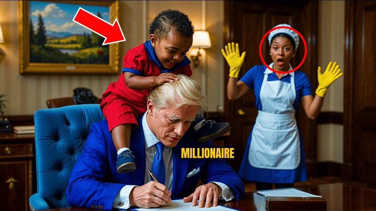 The Baby Of The BLACK Cleaning Lady Wouldn’t Go Near Anyone… But He Clung To The MILLIONA
