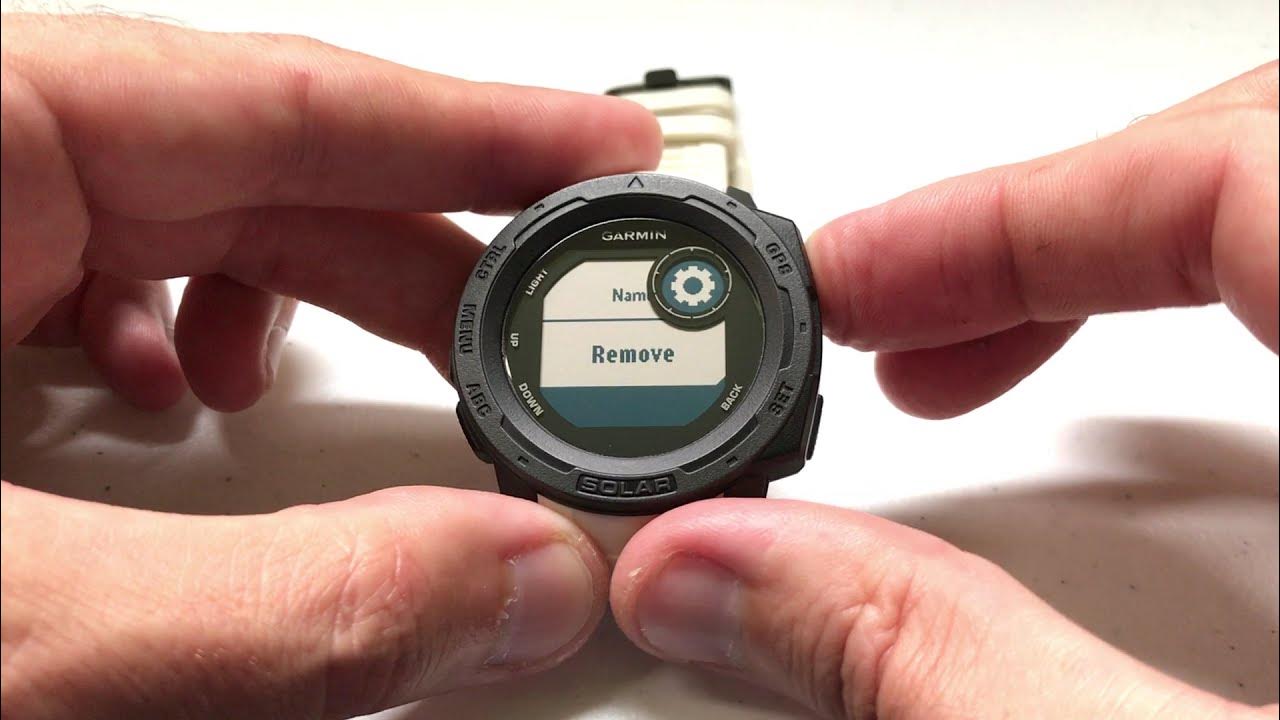 Garmin Instinct Remove a Sensor or Accessory YouTube