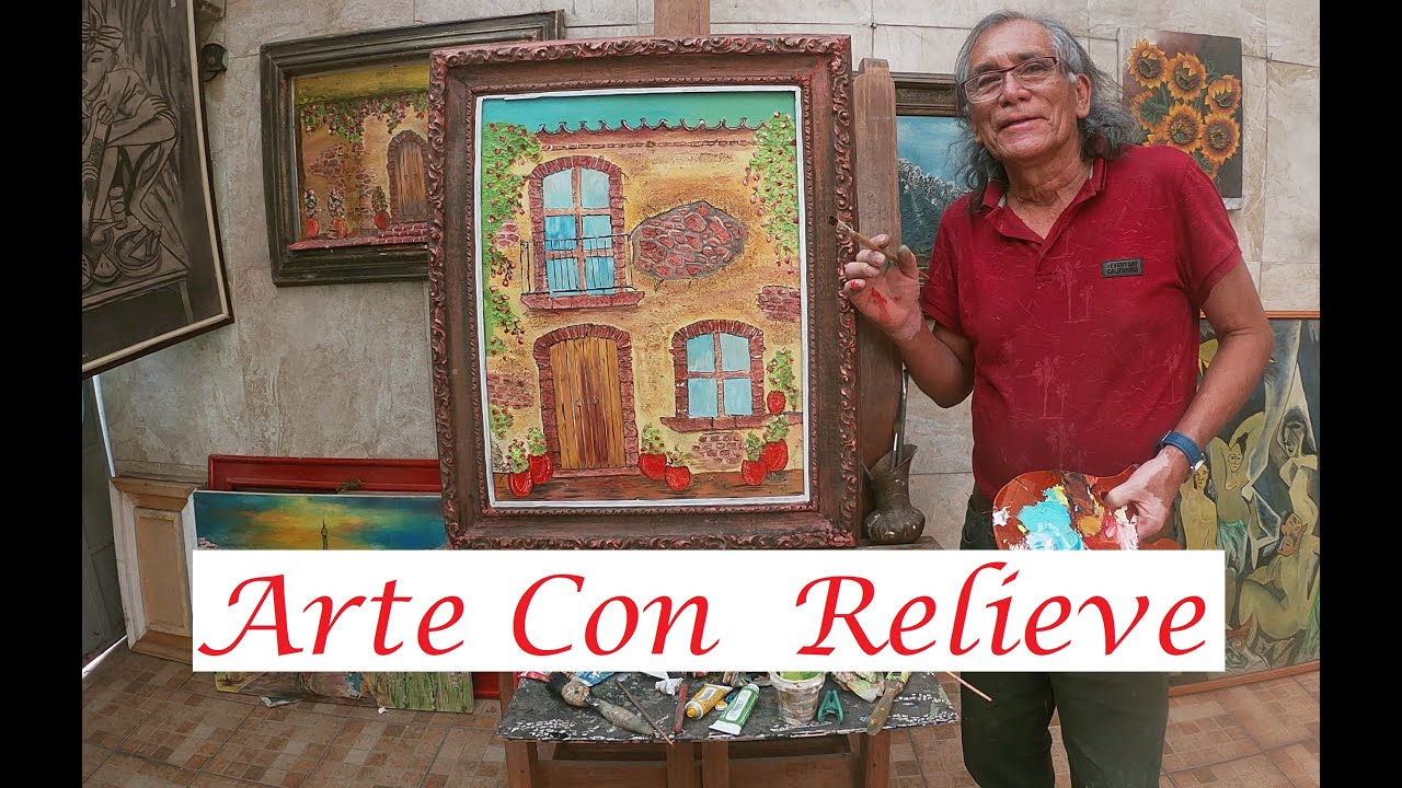 CUADRO CON TEXTURAS  Y RELIEVES PASO A PASO-