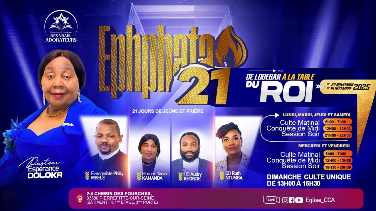 PRIÈRE DU SOIR [Jour 18] | Maman Tania KAMANDA | De Lodebar à la table du Roi | EPHPHATA21