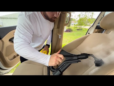Steam Cleaning Dirty Car Seats - Pro6 Duo 
