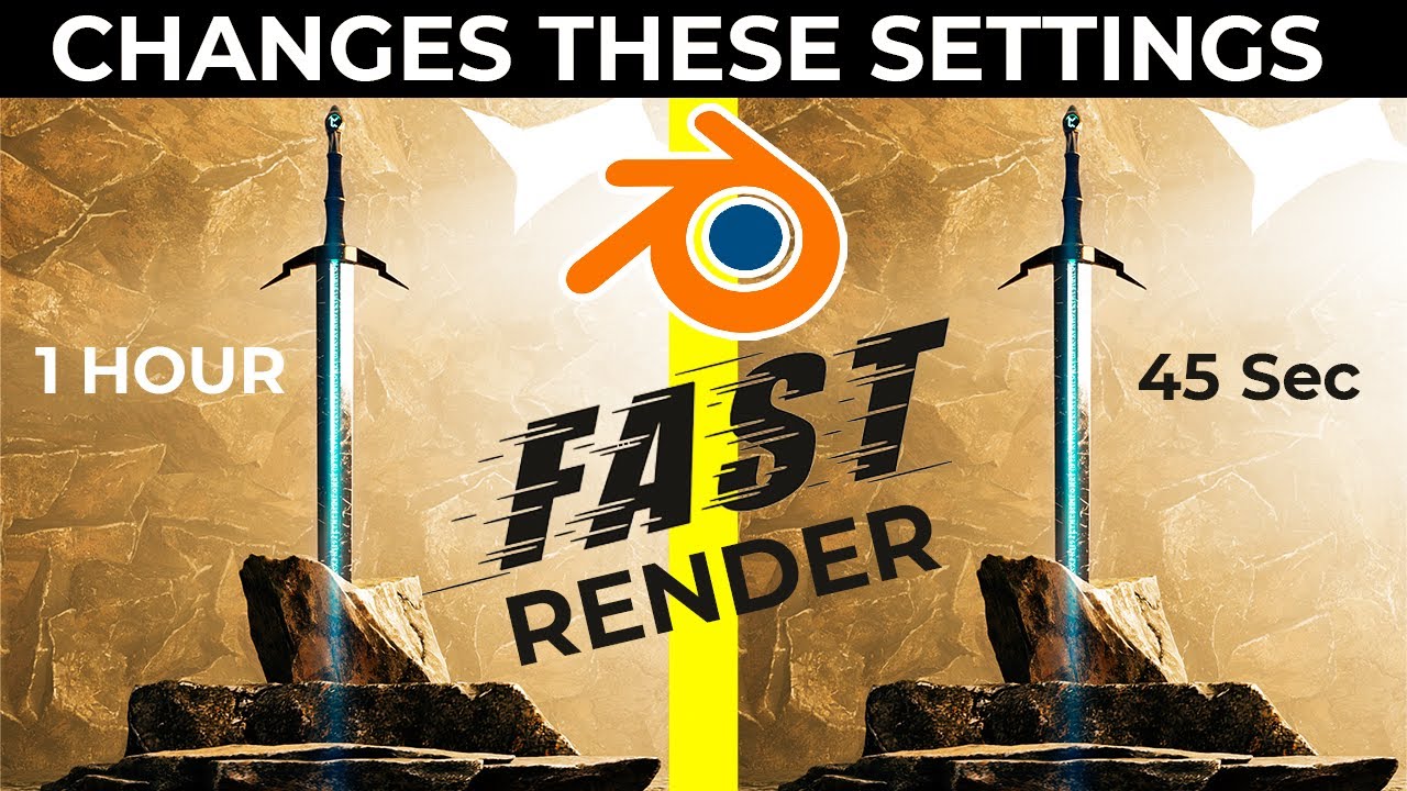 The Fastest Way To Render in BLENDER ! Change These Settings Now - YouTube