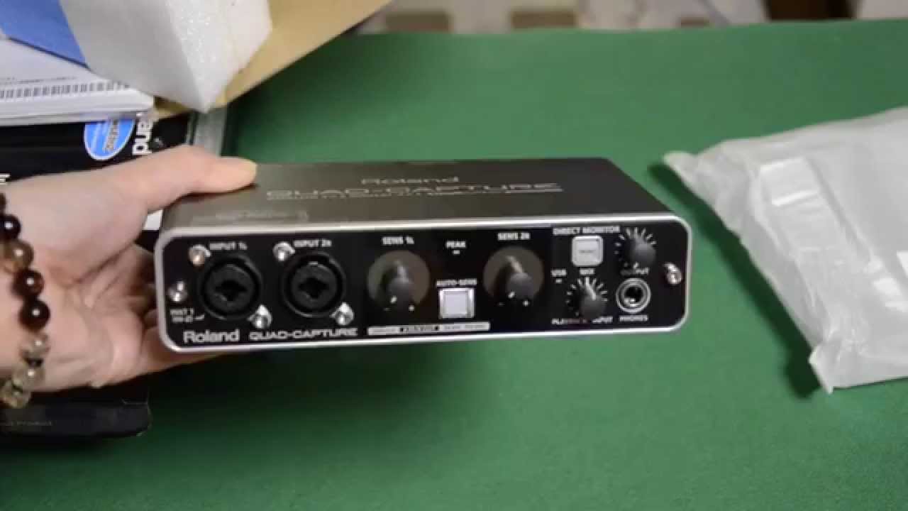 Audio Interface Roland QUAD CAPTURE UA-55 開封動画