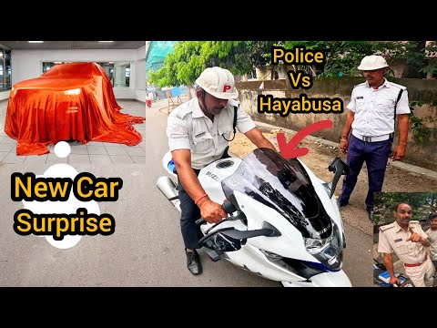 New Car Book Kardi 😍 || Hayabusa Ko Police Pakad liya 😱 Surprise Soon 🤎