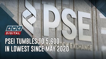 PSEI tumbles to 5,600 in lowest since May 2020 | ANC