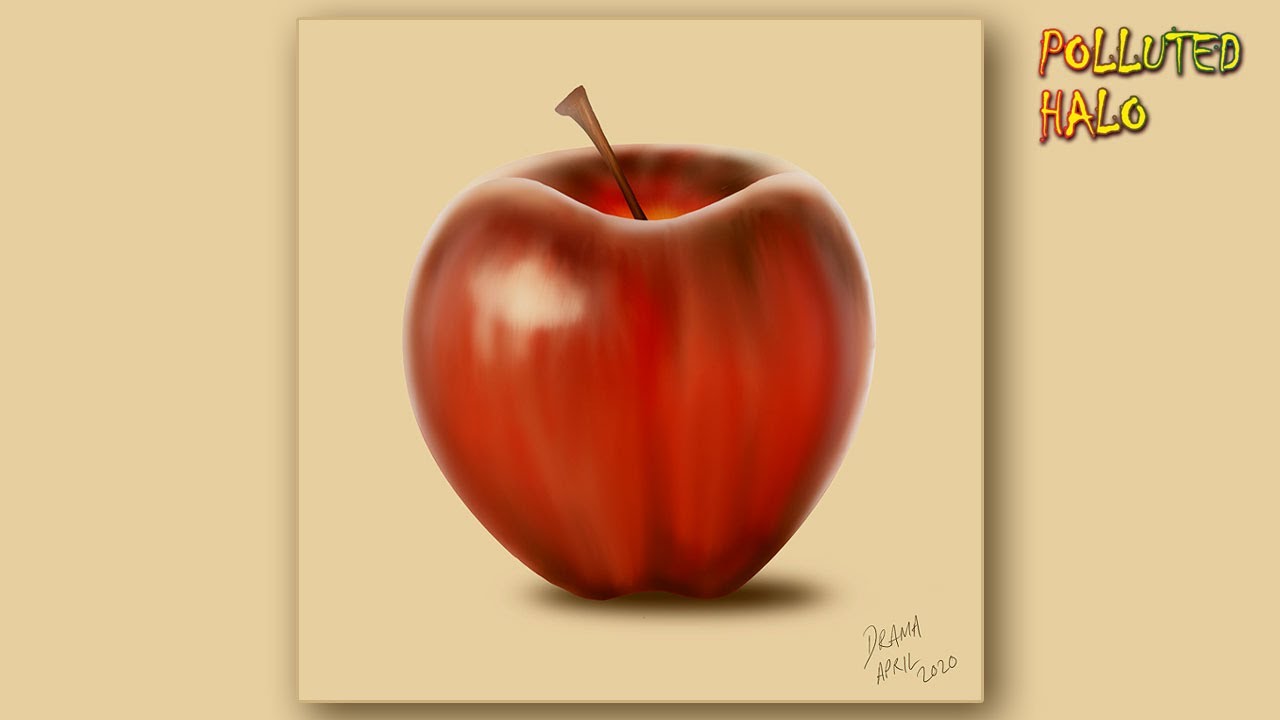 Red Apple | Drawing & Painting In Procreate | Speed Paint - YouTube