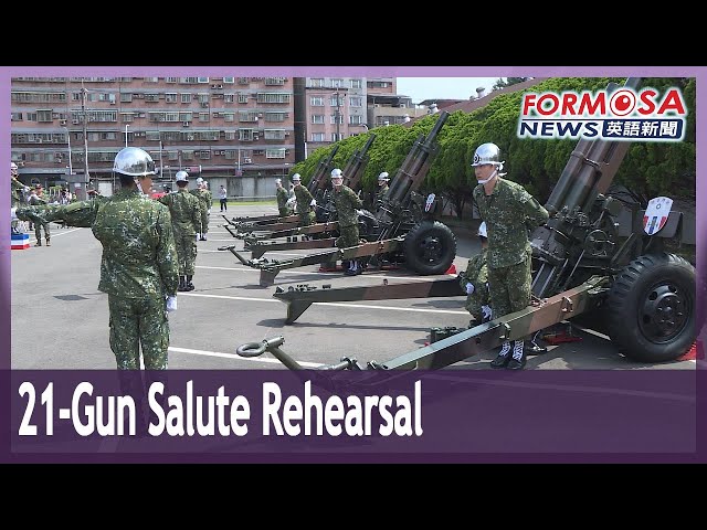 Army brushes up on 21-gun salute for Inauguration Day｜Taiwan News