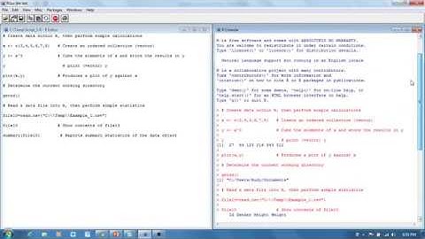 R:Basics: Creating Scripts in the RGui