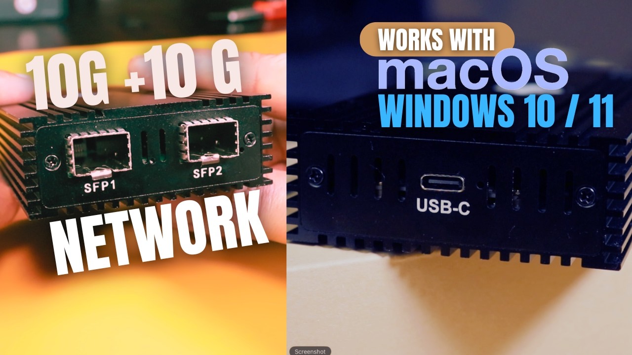 10Gb Ethernet on Mac Mini M4 – Thunderbolt SFP+ Adapter Test (Real