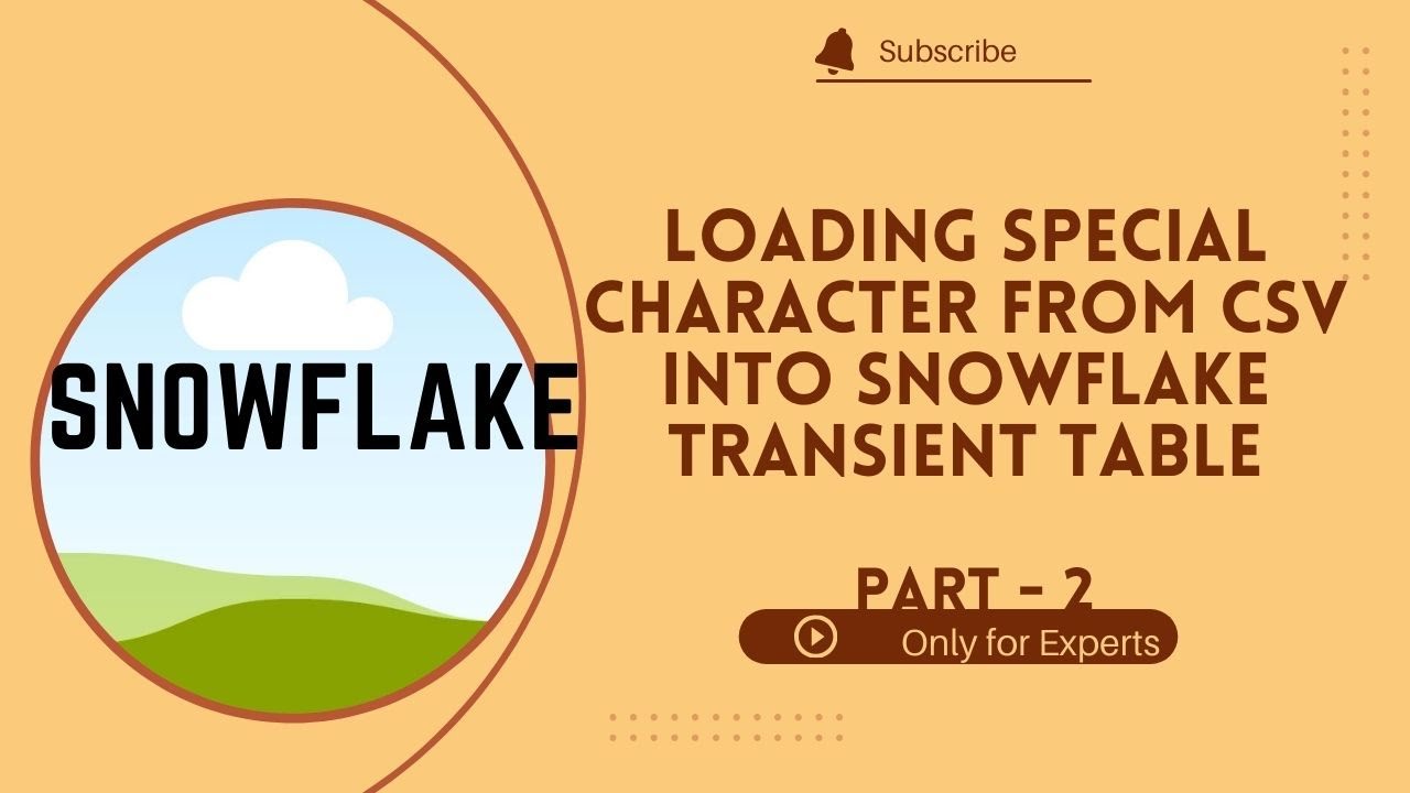 Day20: Loading Special Character From CSV Into Snowflake Part-II