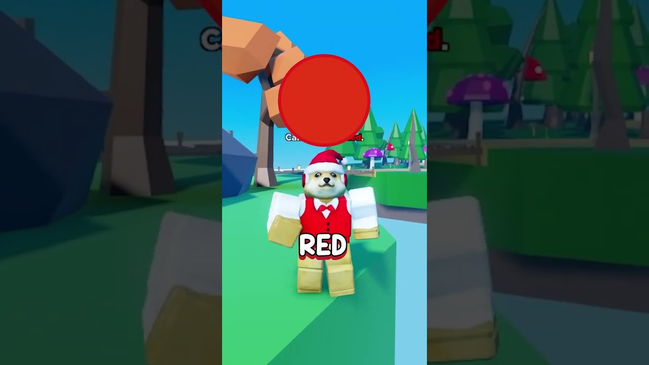 Roblox BUT I Can't Touch the Color RED! #roblox #shorts