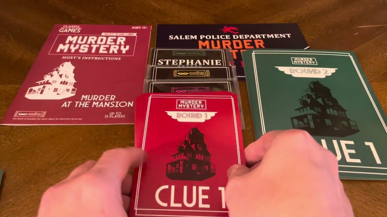 Murder Mystery: Murder at the Mansion (Unboxing 