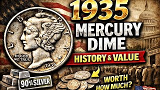Player Profile 1935 One Dime Coin History 🇺🇸 | Mercury Dime Silver Coin Explained | United States of America
