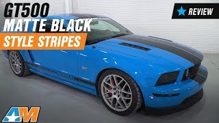 1979-2017 Mustang GT500 Matte Black Style Stripes Review & Install