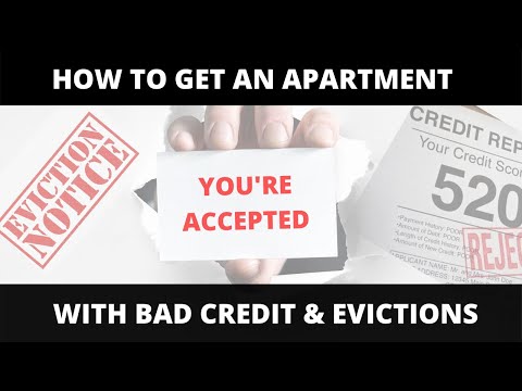 HOW TO GET AN APARTMENT WITH BAD CREDIT & EVICTIONS FILINGS