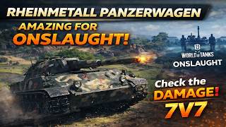 Rheinmetall Panzerwagen – Onslaught 7v7 | A FUN Light Tank to Farm POINTS | WoT 2.0
