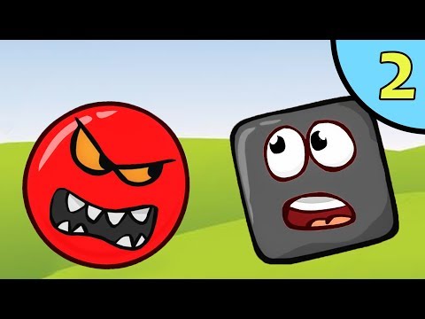 Несносный КРАСНЫЙ ШАР против чёрного квадрата #2. Мультик ИГРА для детей Red Ball 4 на Игрули TV