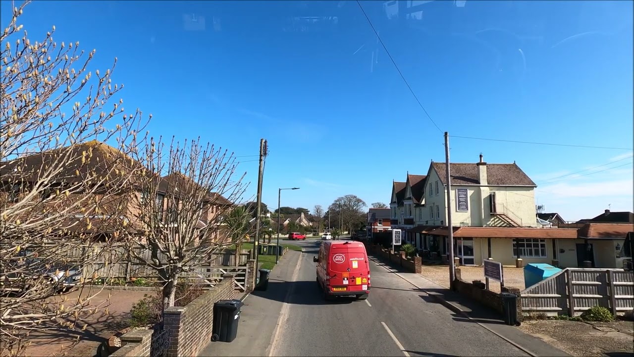 Southern Vectis Bus Cam - Route 8 [On Diversion] - Sandown To Ryde - Isle Of Wight - March 2025