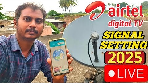 Airtel dish tv signal setting | airtel satellite finder mobile app 2025