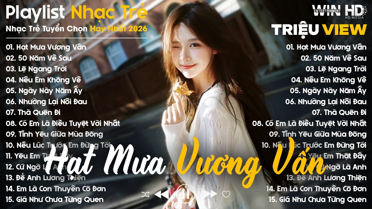 Hạt Mưa Vương Vấn, 50 Năm Về Sau, Lệ Ngang Trời - Nhạc Trẻ Ballad Tâm Trạng Hot TikTok TRIỆU VIEW
