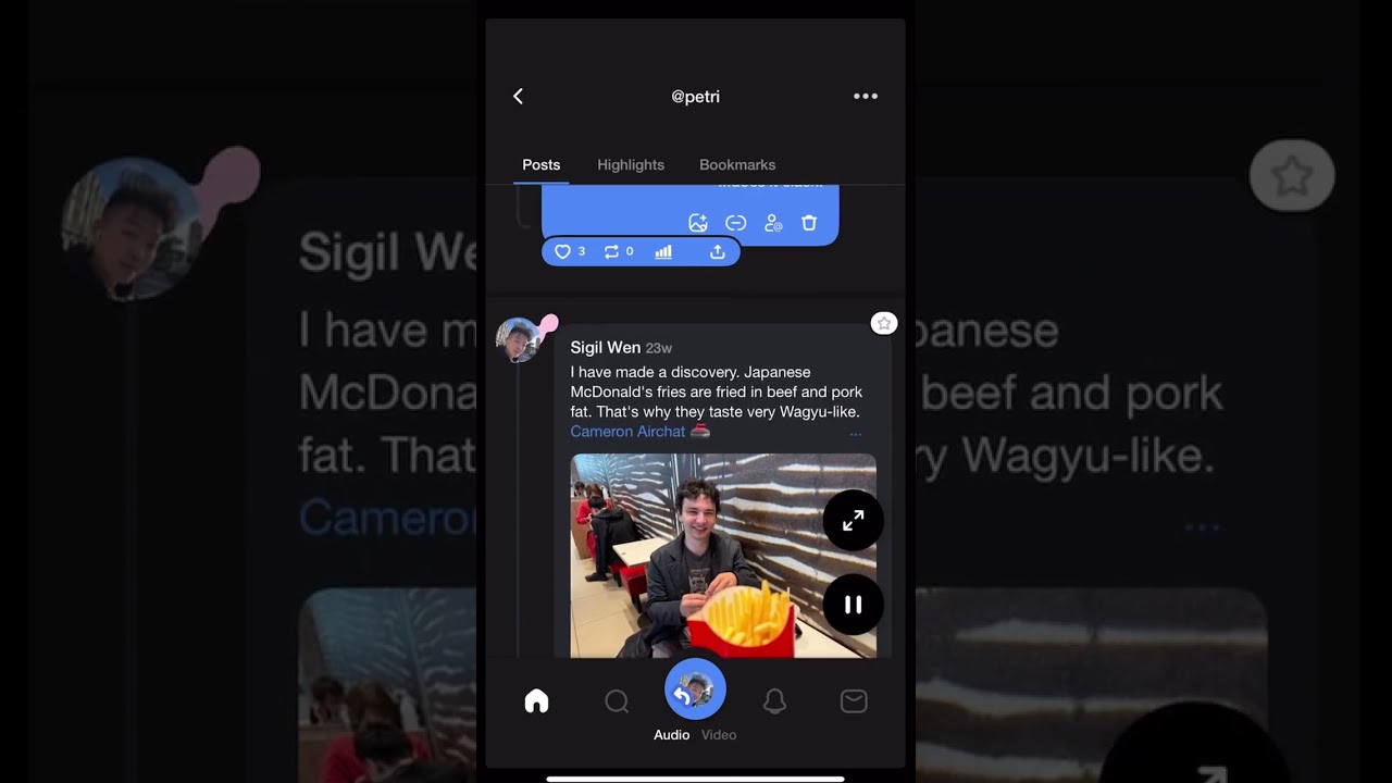 YouTube player