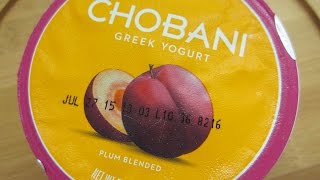 60 SECOND REVIEW: Chobani Limited Batch Plum Greek Yogurt
