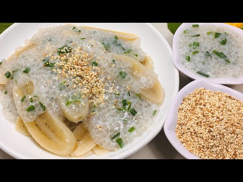 Video Cách làm CHUỐI XÀO DỪA- CHUỐI NẤU CỐT DỪA béo ngậy... - youtube