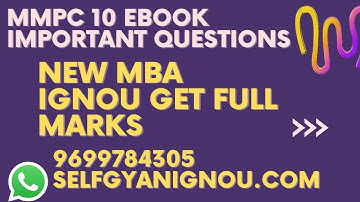 mmpc 10 important questions new mba ignou for exam.