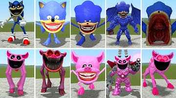 EVOLUTION OF NEW SONIC VS PIGGY SMILING CRITTERS POPPY PLAYTIME CHAPTER 3 In Garry