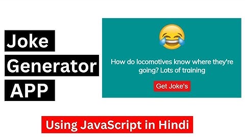 Random Joke Generator | HTML CSS & JavaScript