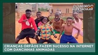 Crianças órfãs de Uganda fazem sucesso na internet com hits brasileiros | Domingo Espetacular