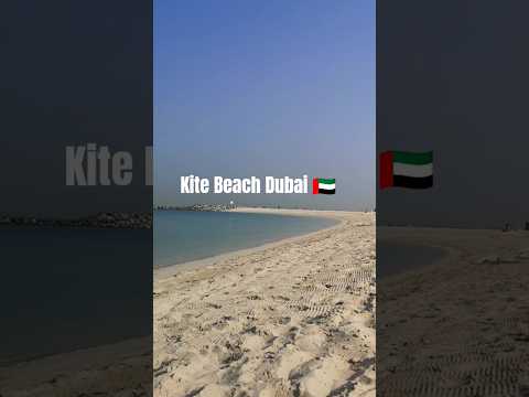 Kite Beach Dubai #travel #worldexplorer #beach #ocean #beachvibes
