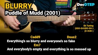 Blurry - Puddle Of Mudd 2001 Easy Guitar Chords Tutorial With Lyrics