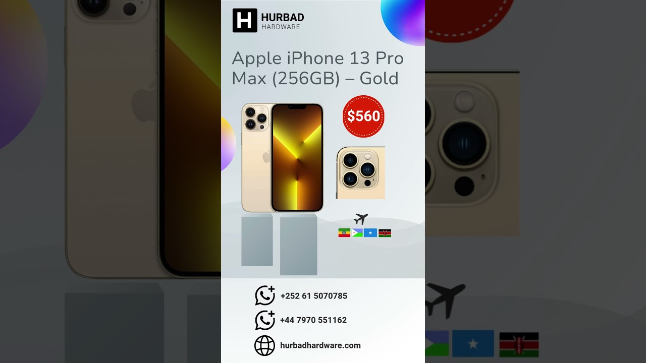 Apple iPhone 13 Pro Max (256GB) – Gold - YouTube